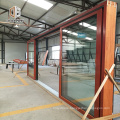 Timber and aluminum clad Double glazed sliding windows and doors solid wood slider door